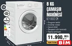 KEYSMART KEY 8002 CM 8 KG ÇAMAŞIR MAKİNESİ
